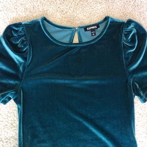 Express velvet blouse